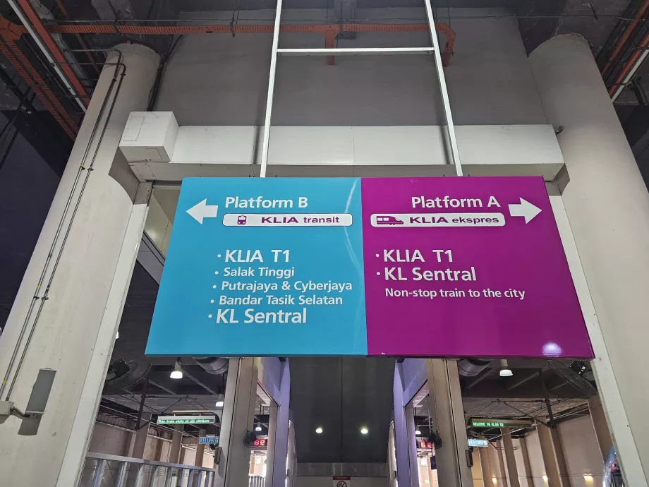 KLIA Transit- og KLIA Ekspres-platforme