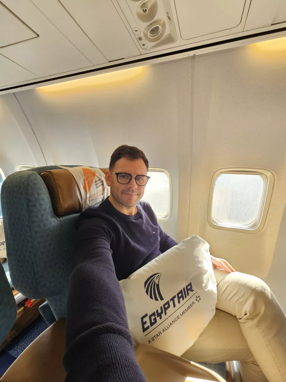 Mig på business class i Egyptair
