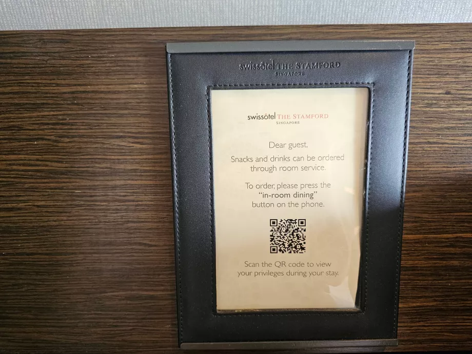 Roomservice i stedet for minibar