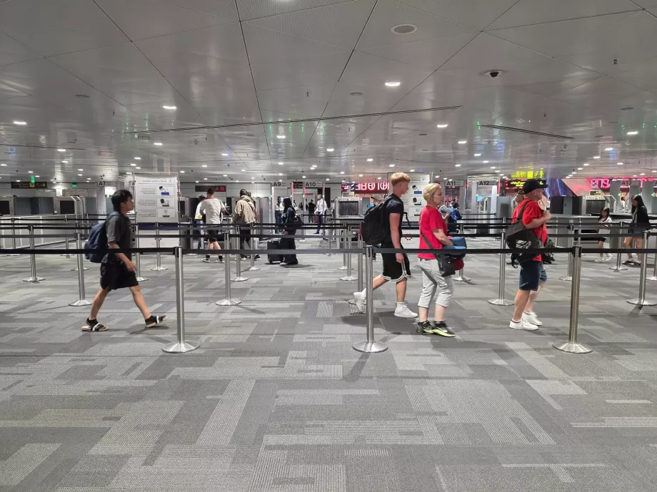 Sikkerhedskontrol ved flyskift