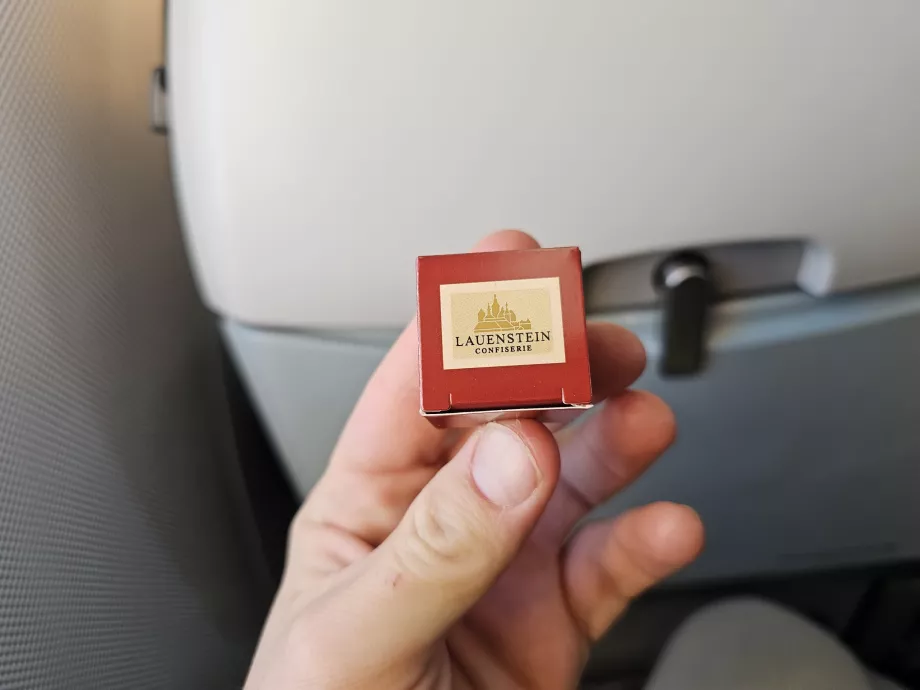 Chokoladepraliné før landing