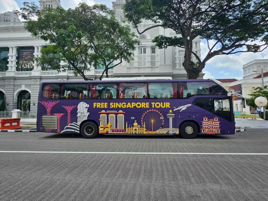 Gratis rundtur i Singapore