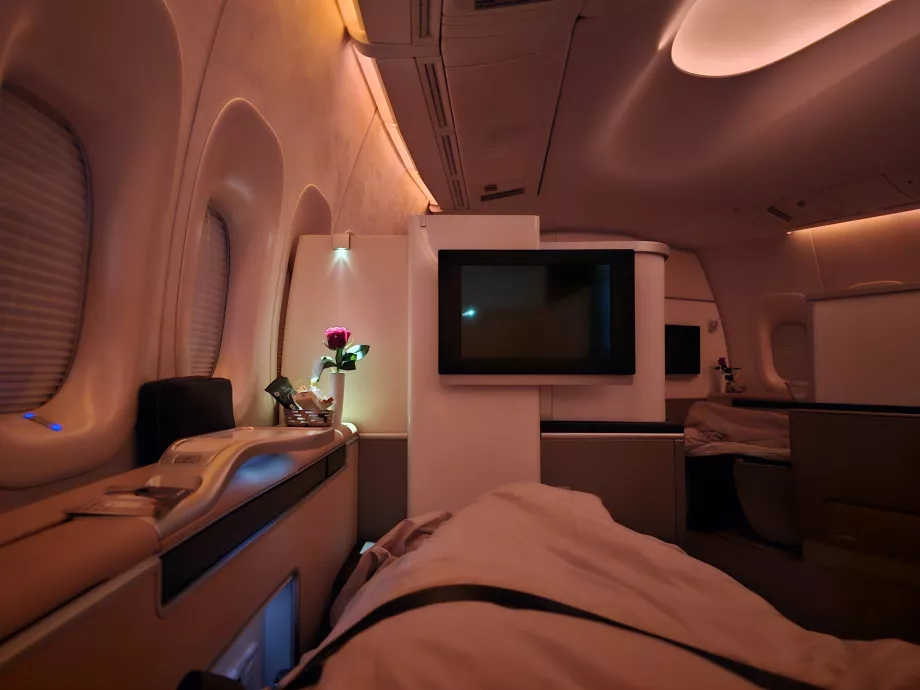 Udklappelig seng på første klasse