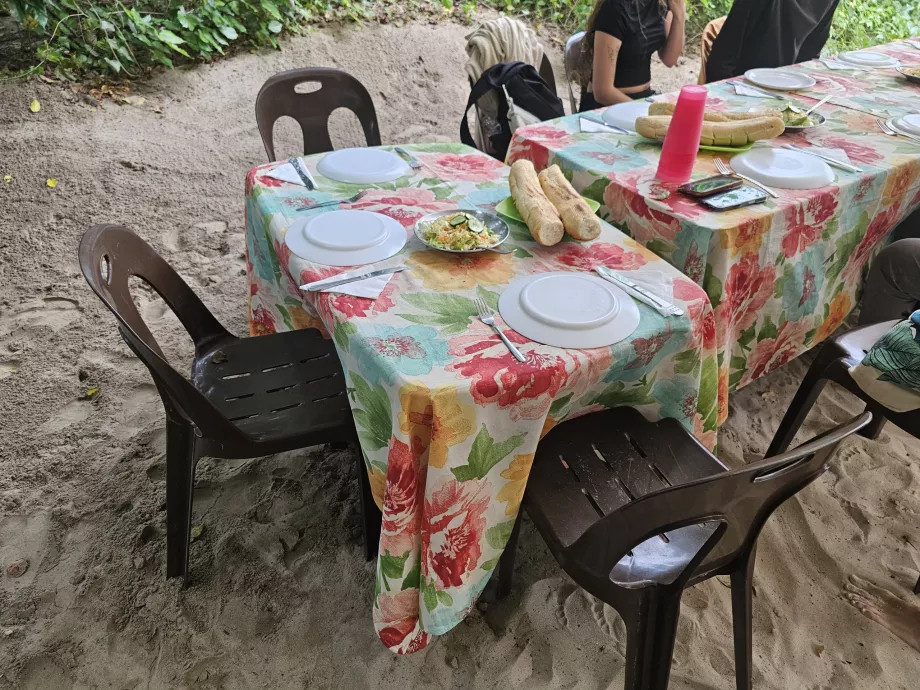 Frokost under krydstogtet