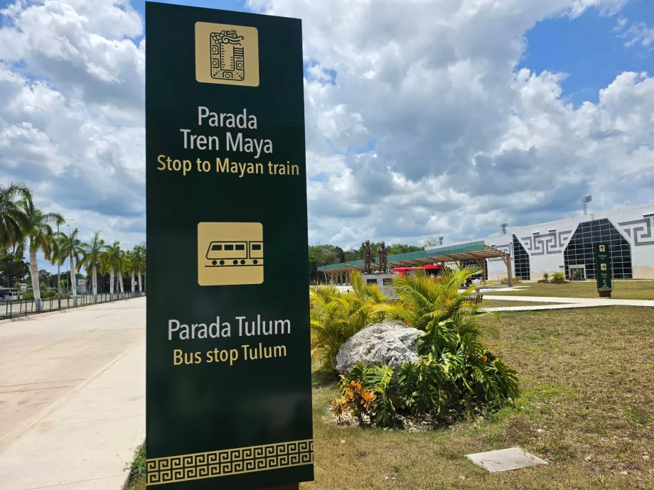 Vejbeskrivelse fra terminalen til busstoppestederne