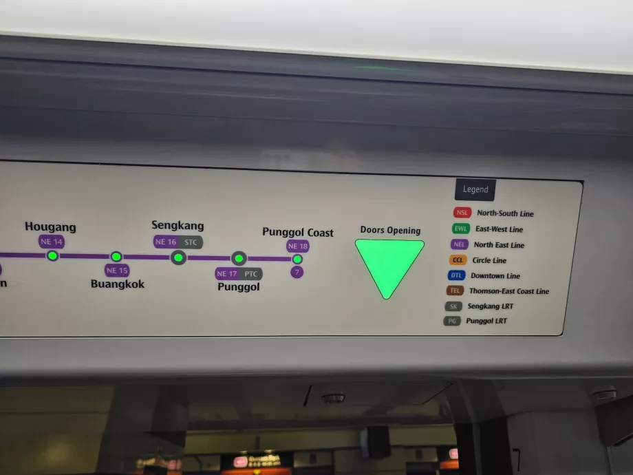 Information om at åbne dørene i metroen