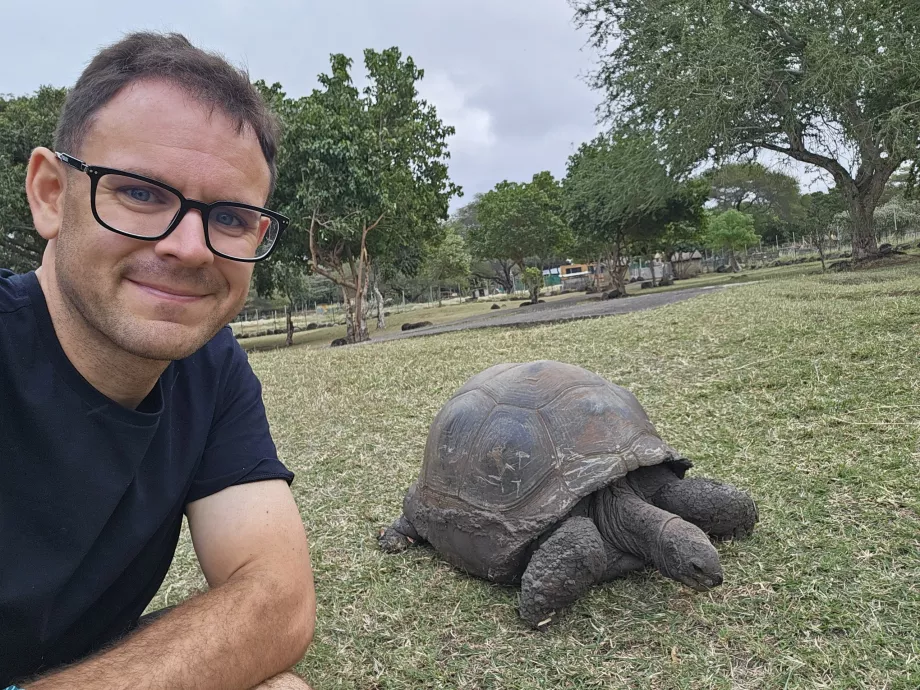 Skildpadder i Casela Zoo
