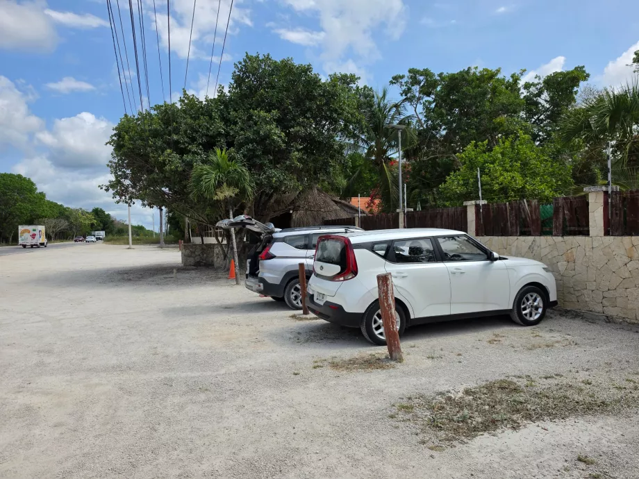 Parkeringsplads ved Gran Cenote