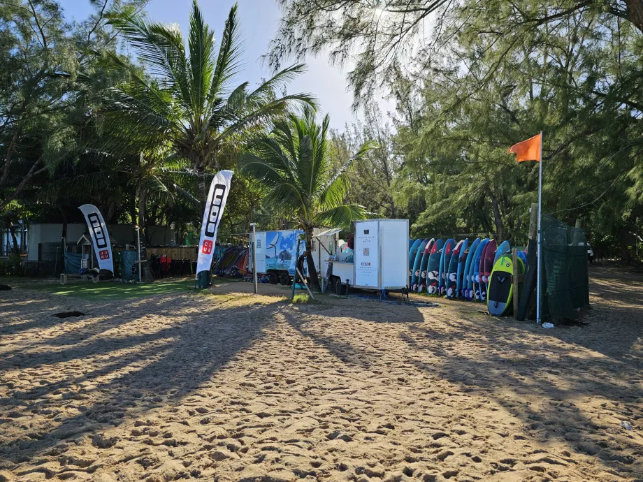 Kitesurfing-skole på Le Morne Beach