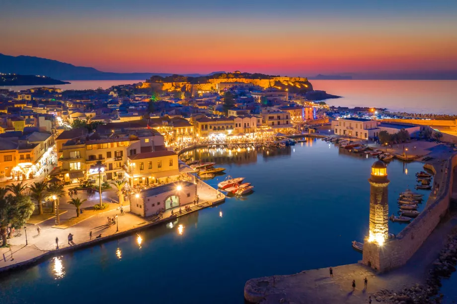 Rethymno om natten