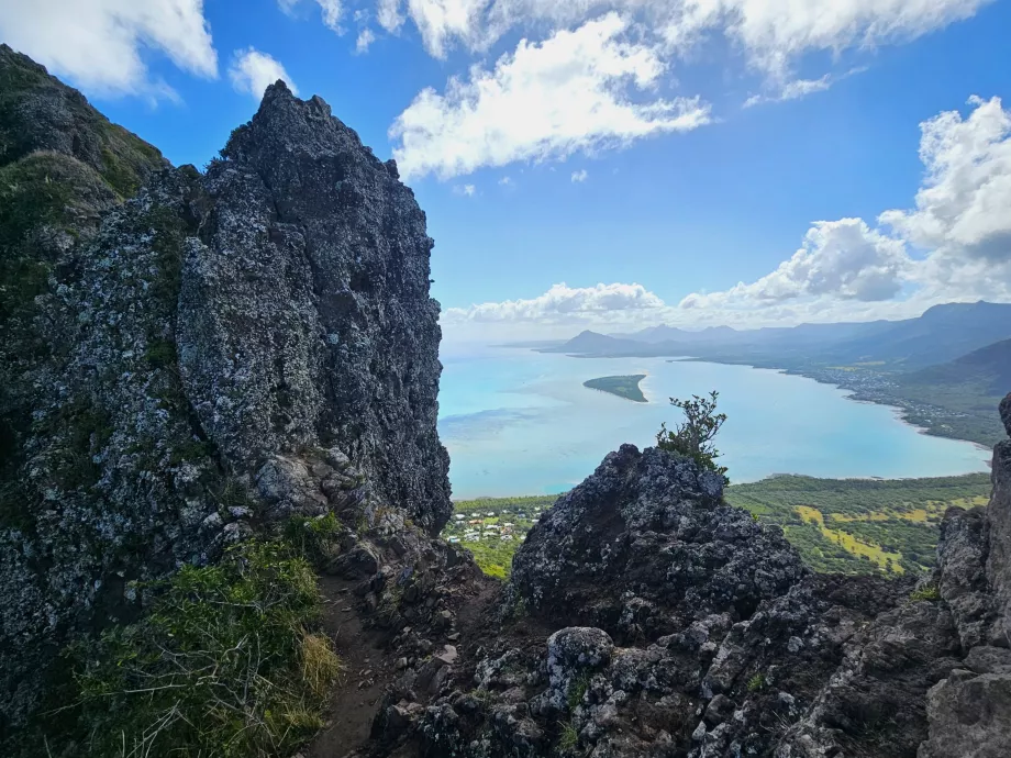 Udsigt fra toppen af Le Morne