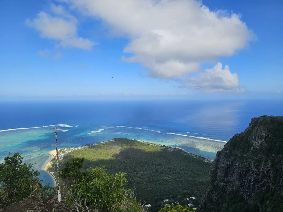 Udsigt fra toppen af Le Morne