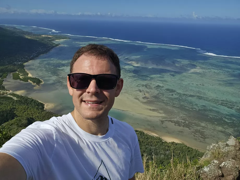 Mig på toppen af Le Morne