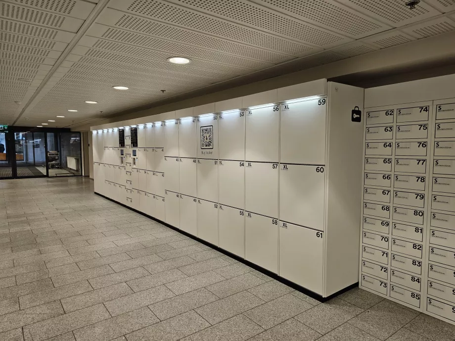 Skabe til opbevaring af bagage