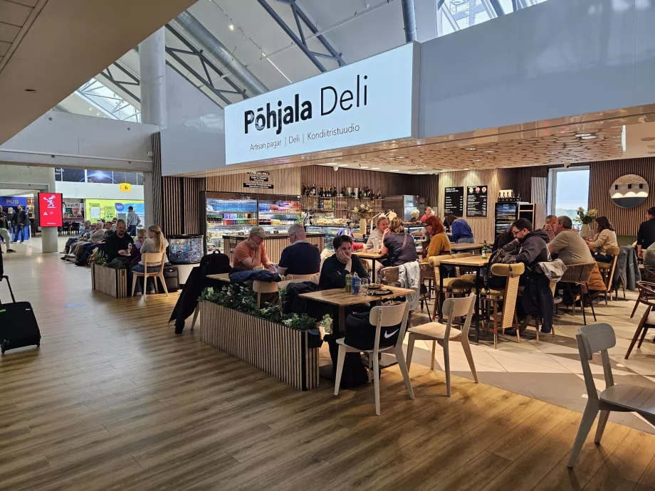 Restaurant i transitområdet