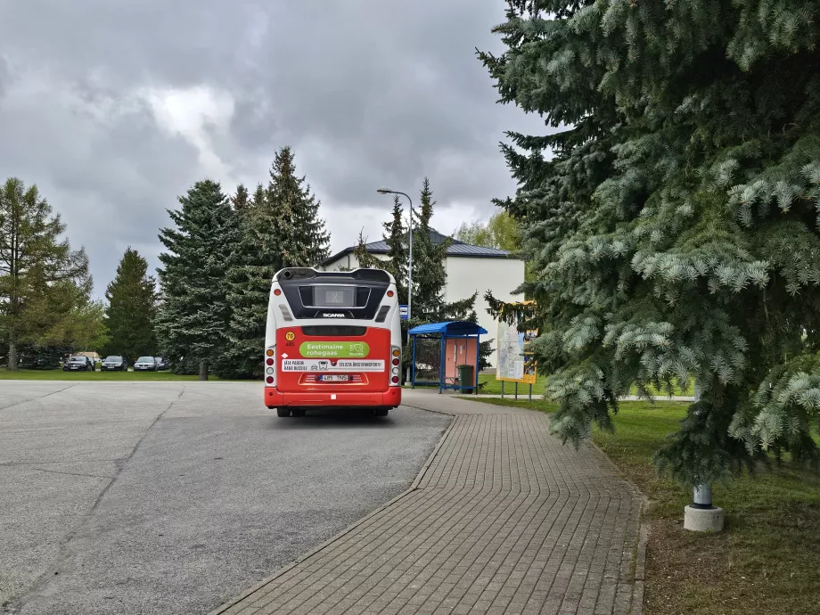 Busstoppested ved lufthavnen