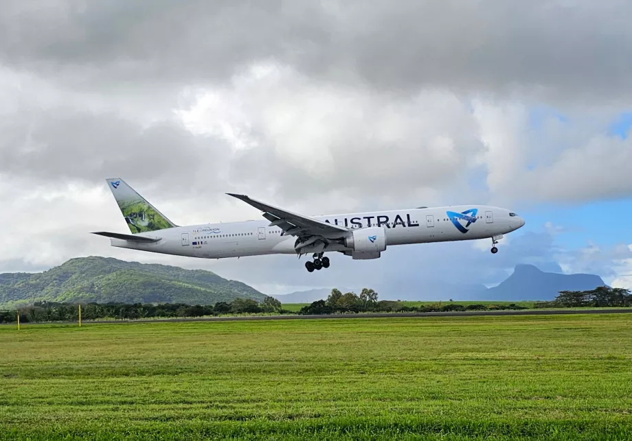Boeing 777 Air Austral i Mauritius lufthavn