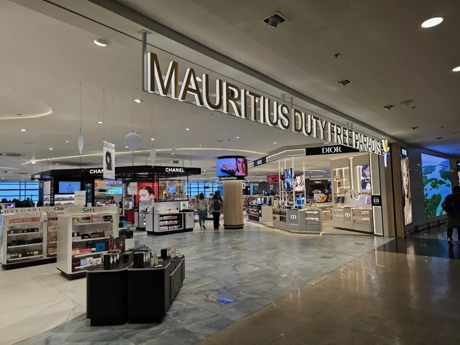 Toldfri butik, Mauritius lufthavn