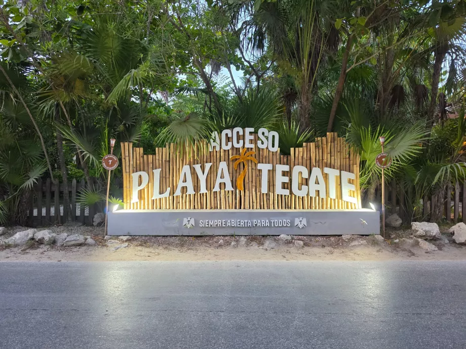 En af strandklubberne i Tulum