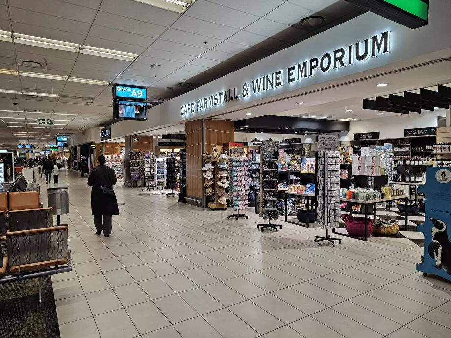 Butikker i transitområdet