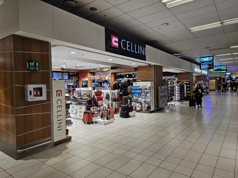 Butikker i transitområdet