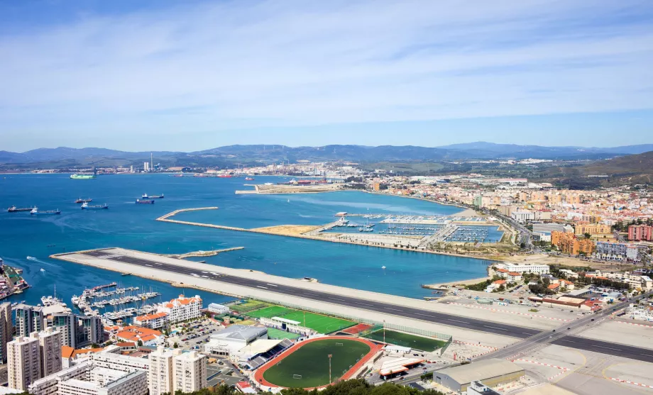 ankomst til Gibraltar lufthavn