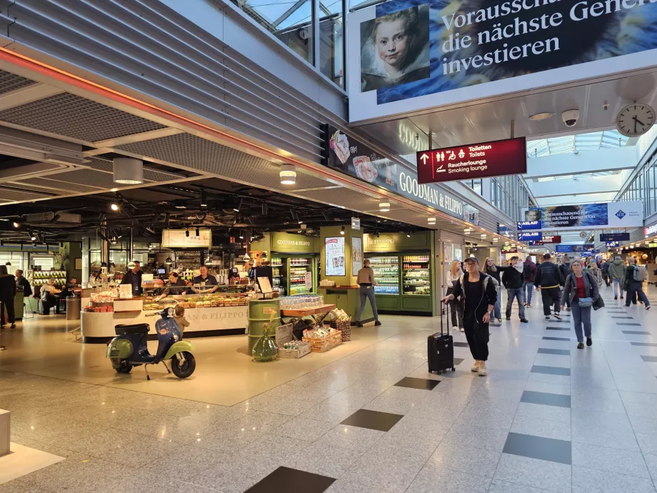 Restaurant i transitområde