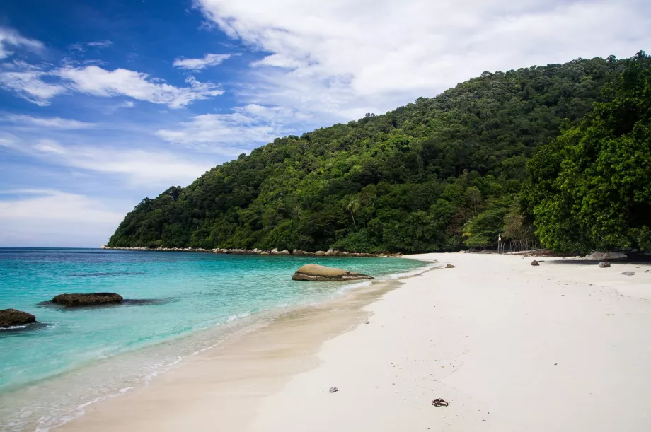 Romantisk strand, Perhentiany, Malaysia