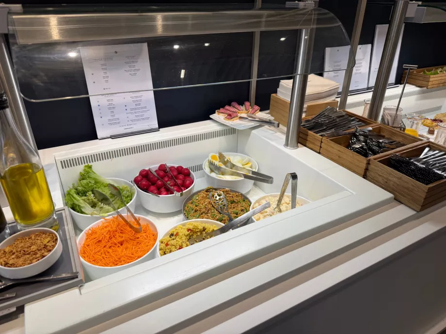 Mad, der serveres i loungen