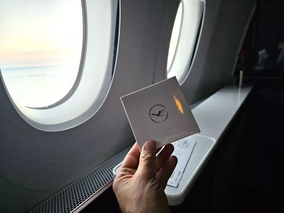 Afskedsæske med chokolade