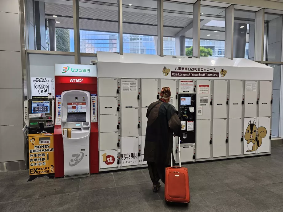 Skabe til opbevaring af bagage