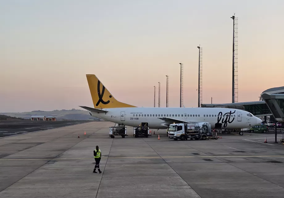 Boeing 737 i Durban Lufthavn