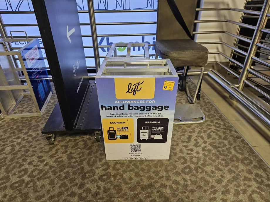 Skabelon til håndbagage