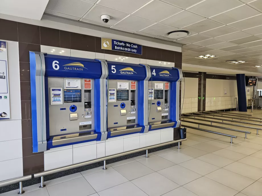 Billetautomat på Gautrain