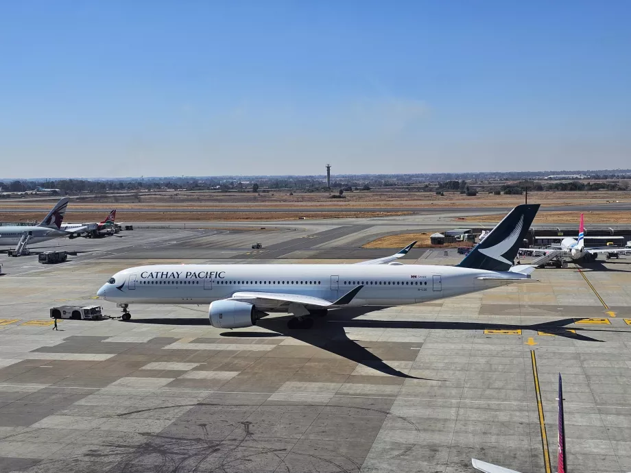 Cathay Pacific, Airbus A350 i Johannesburg Lufthavn