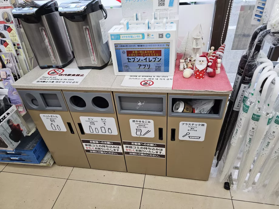 Affaldsspande i minimarkeder