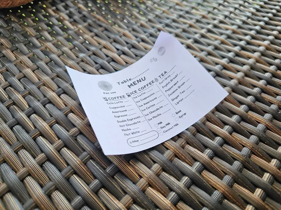 Morgenmad: kaffemenu