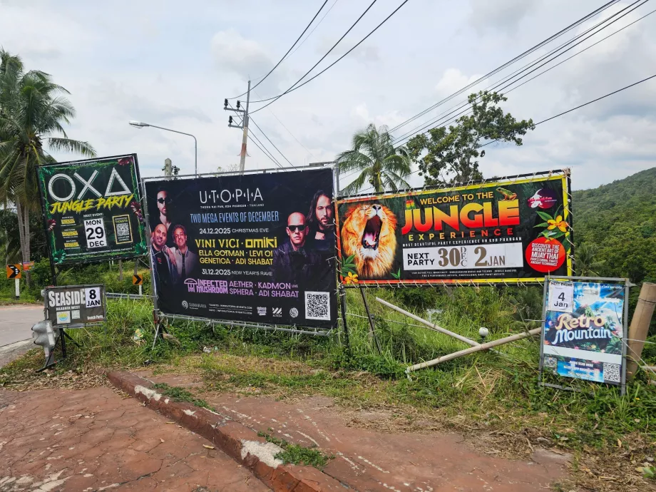 Annoncer for fester og natklubber