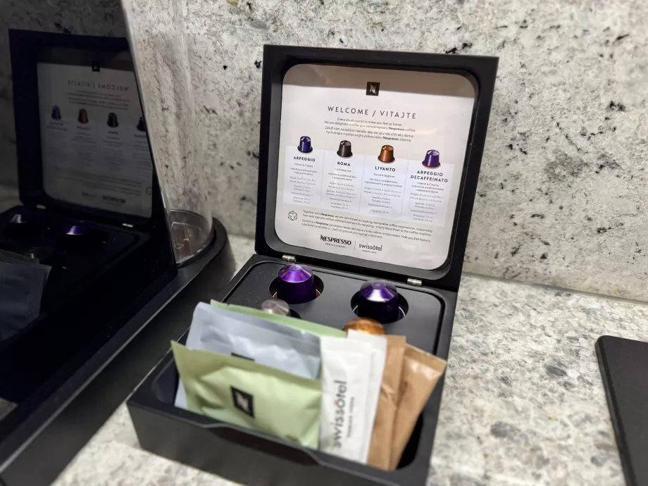 Nespresso kaffe på værelset