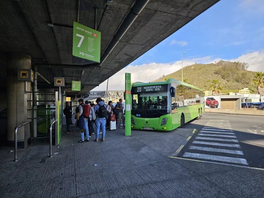 Bus 20 til Santa Cruz de Tenerife