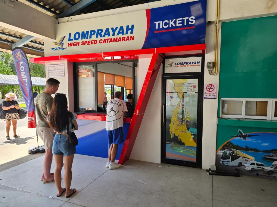 Thong Sala kaj, billetkontor