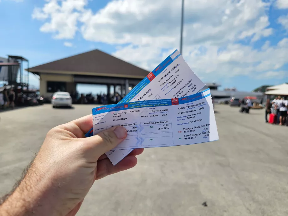 Færgebillet Koh Phangan - Koh Samui