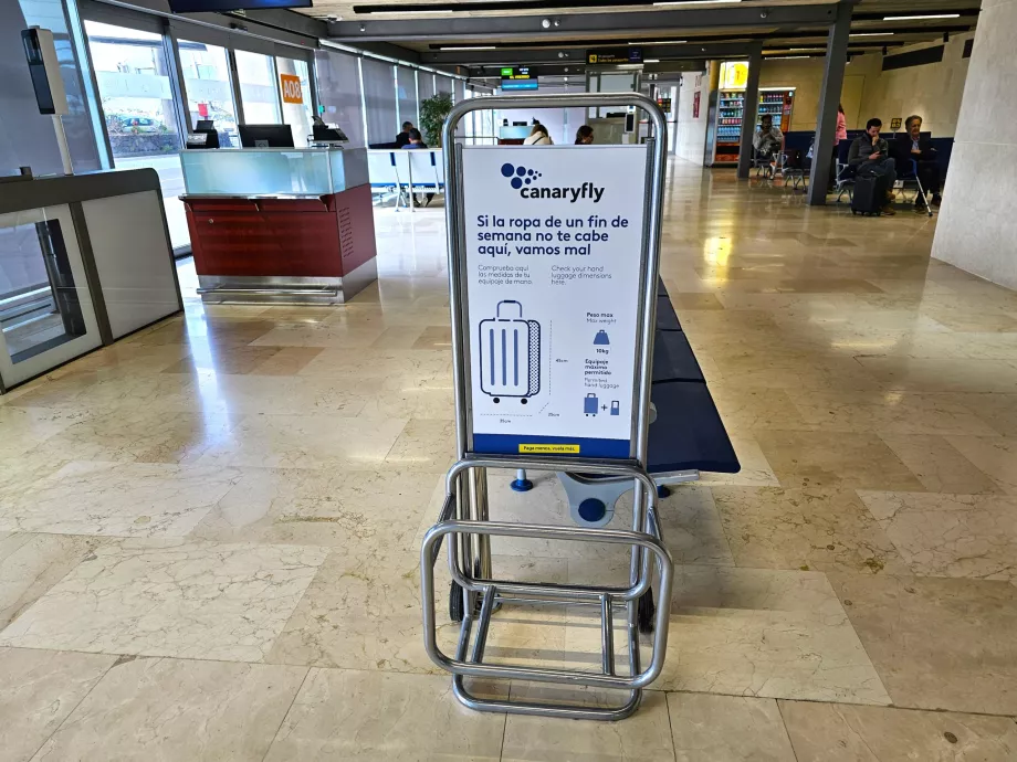 Kanariefugl håndbagage stencil
