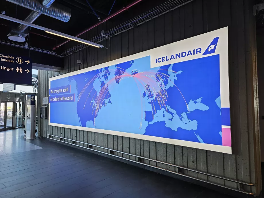 Icelandair destinationskort