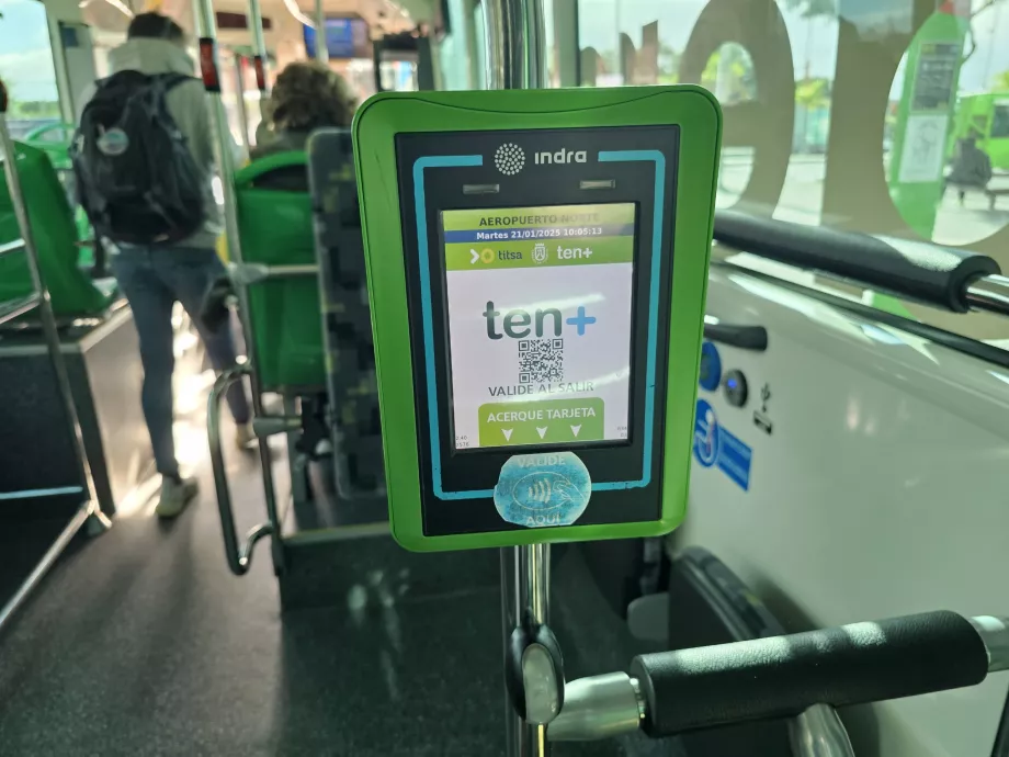 Validator til check-out, når du stiger af bussen