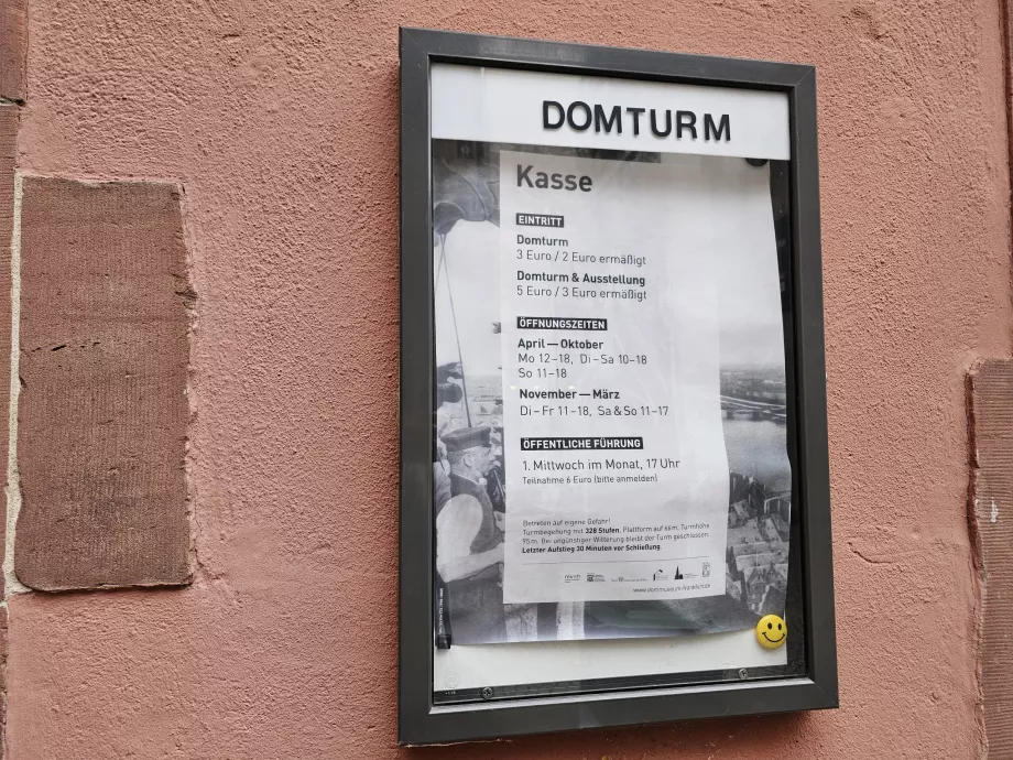 Adgangspriser til tårnet