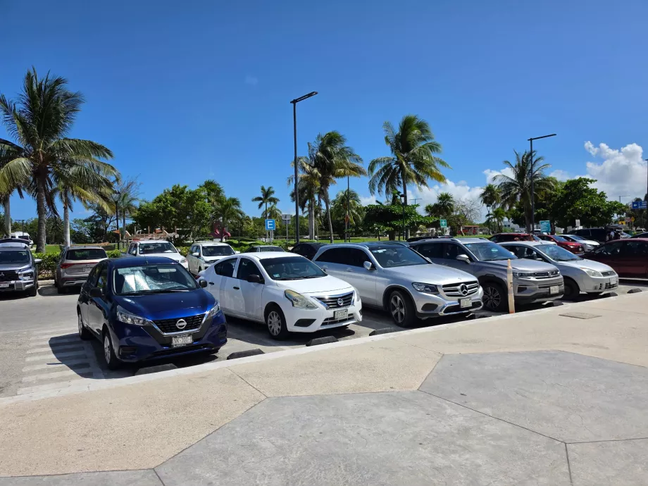 Gratis parkeringsplads ved Playa Langosta