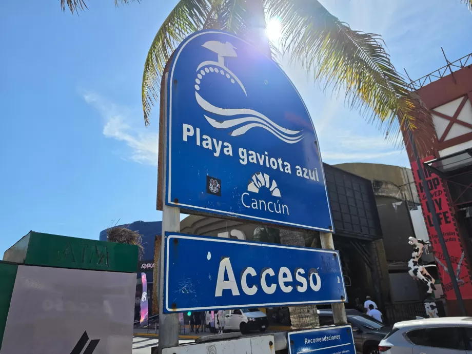 Playa Gaviota Azul, offentlig adgang
