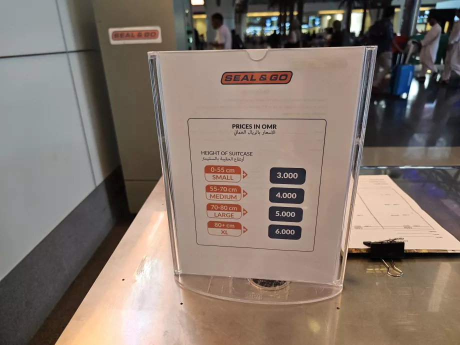 Priser på indpakning af bagage