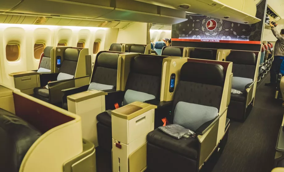 Business class med Turkish Airlines